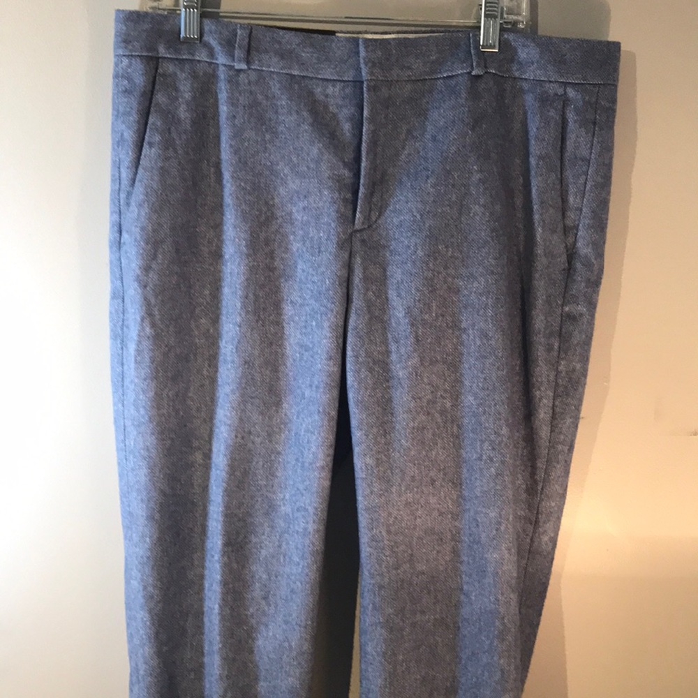 Banana Republic Mid Rise blue flannel pants NWT